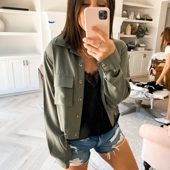 Lulus Jackets & Blazers - Green Jacket with Togel